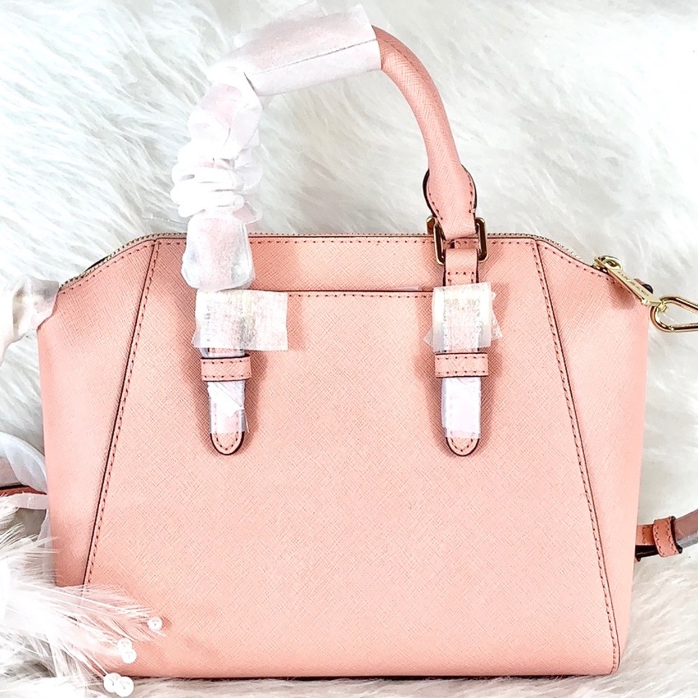 ๐New MICHAEL KORS๐ CIARA PALE PINK MEDIUM - Picture 2 of 7